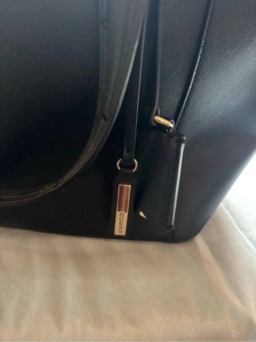 Guess Black Tote with Silver Hardware “Camaro”